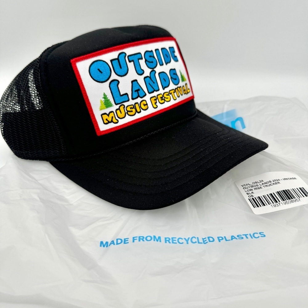 NWT Aviator Nation Outside Lands Trucker Hat in blue , brand new festival cap